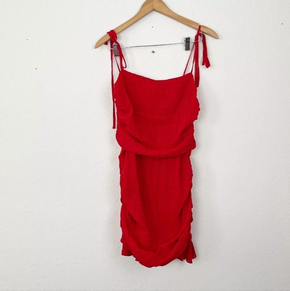 Lovers + Friends Amy Red cherry Mini Dress Size Small | EUC Revolve $148 - Picture 7 of 13